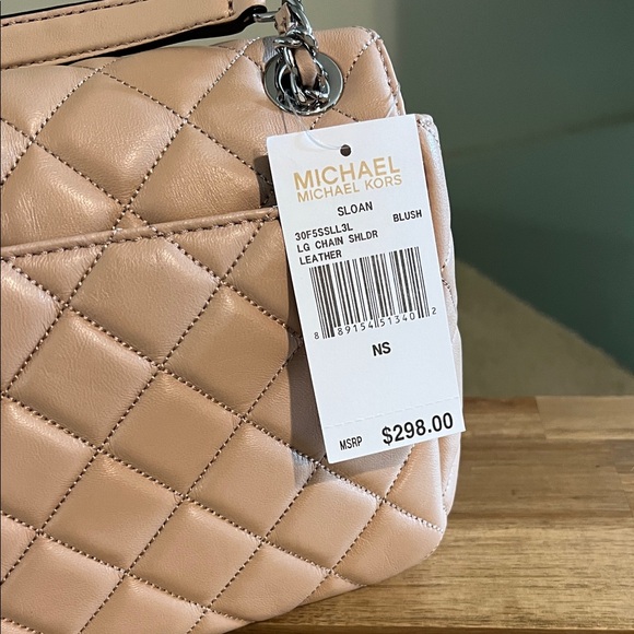 Michael Kors Blush Quilted Crossbody Bag - Picture 2 of 4